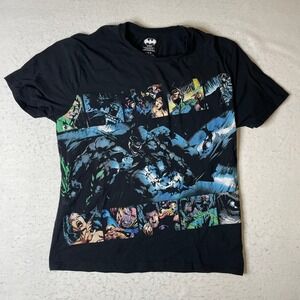DC Comics Batman Graphic T Shirt Black Size Large Men Boys Justice‎ League